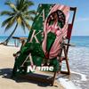 Custom Name Personalized Alpha Kappa Alpha Print Beach Towel, for Trip Camping Beach Party Home Decor, Birthday Gift for Family & Friends