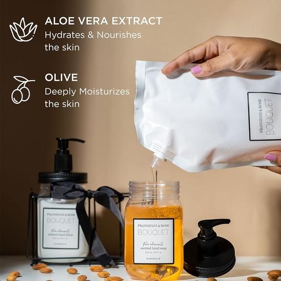 Zestaw Kimirica Hand Wash & Hand Lotion Duo z metalowym pojemnikiem