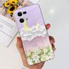 For Oppo Reno7 4G Case CPH2363 Cute Cat Dinosaur Flower Soft  Clear silicone Protector Back Cover For Oppo Reno 7 Phone Capa