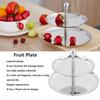 Polished Surface Serving Platter Double Layer Structure Storage Tray Display Tray  Dessert Display