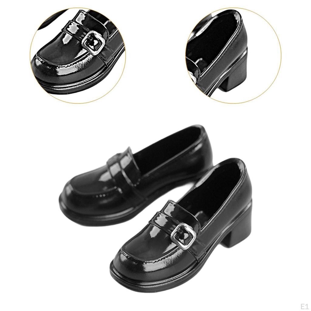 1 Pair Miniature Figure Shoes with Loafer Footwear Trendy Fashion Accessories Easy to Wear