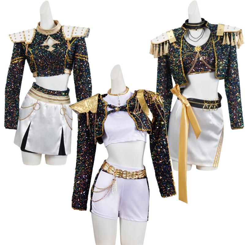 Kpop Demon Hunters Cosplay Costume Dress Halloween Party Stage Performance Gift
