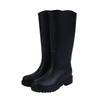 Fashion Rain Shoes Women's Velvet Water Shoes Waterproof and Non-slip Rain Boots Long Tube Water Shoes Soft Sole Comfortable Water Boots