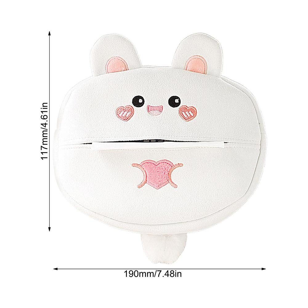 Tissue Box Holder For Car Car Tissue Holder Tissue Dispenser Cartoon Napkin Box Covers Paper Storage Soft Napkin Holder For Cars