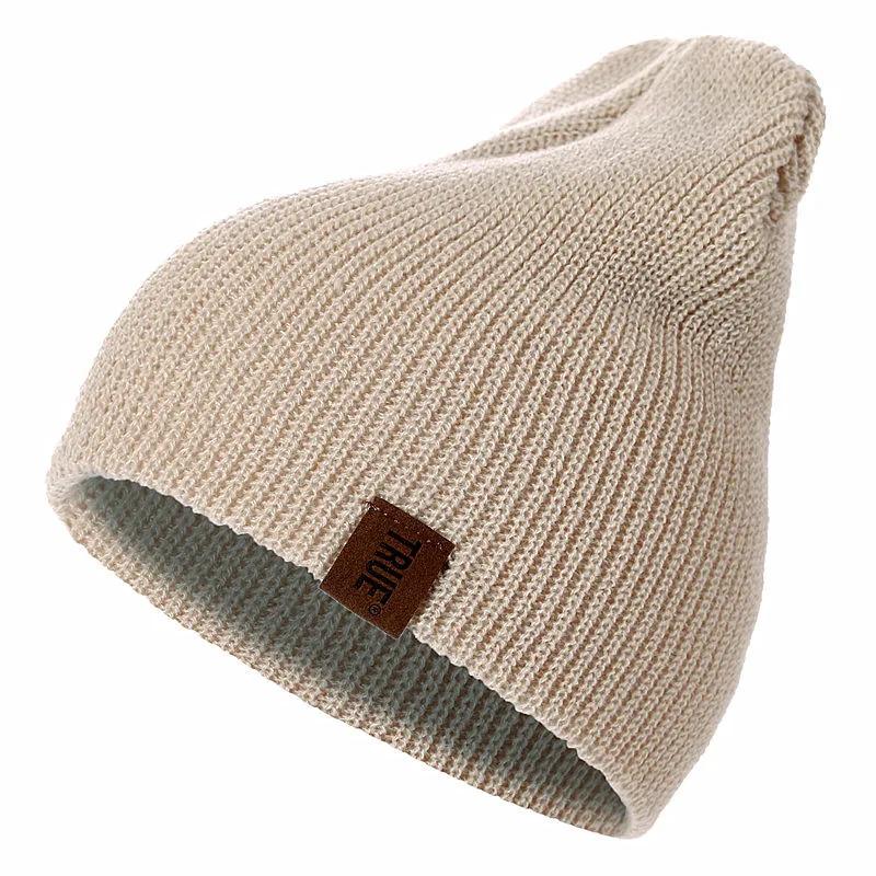 Unisex Casual Beanie Hat Knitted Hat Cap Fashion Solid Color Daily Winter Hat For Men Women