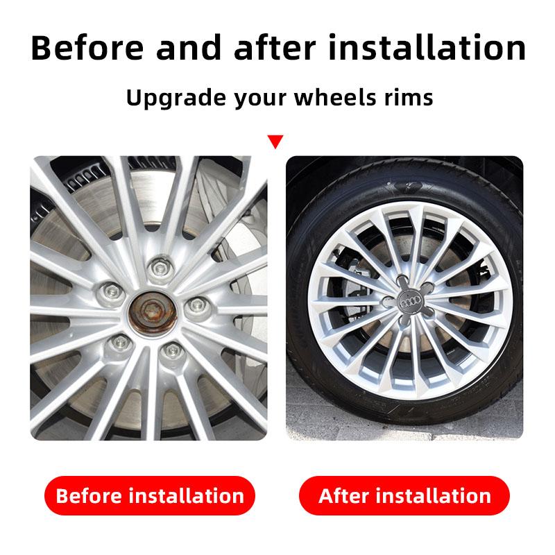 For Audi B6 4Pcs Car Wheel Hub Cap Emblem Rim Center Cover Auto Tire Accessories For Audi A3 A4 A5 A6 A7 A8 TT Q5 Q3 Q7 Q2 R8 SQ5 Quattro