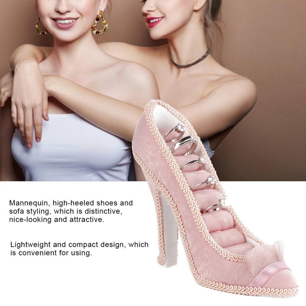 Display Organizer Jewelry Holder Stand High-Heeled Style Model Dress Holder For Jewelry Shop