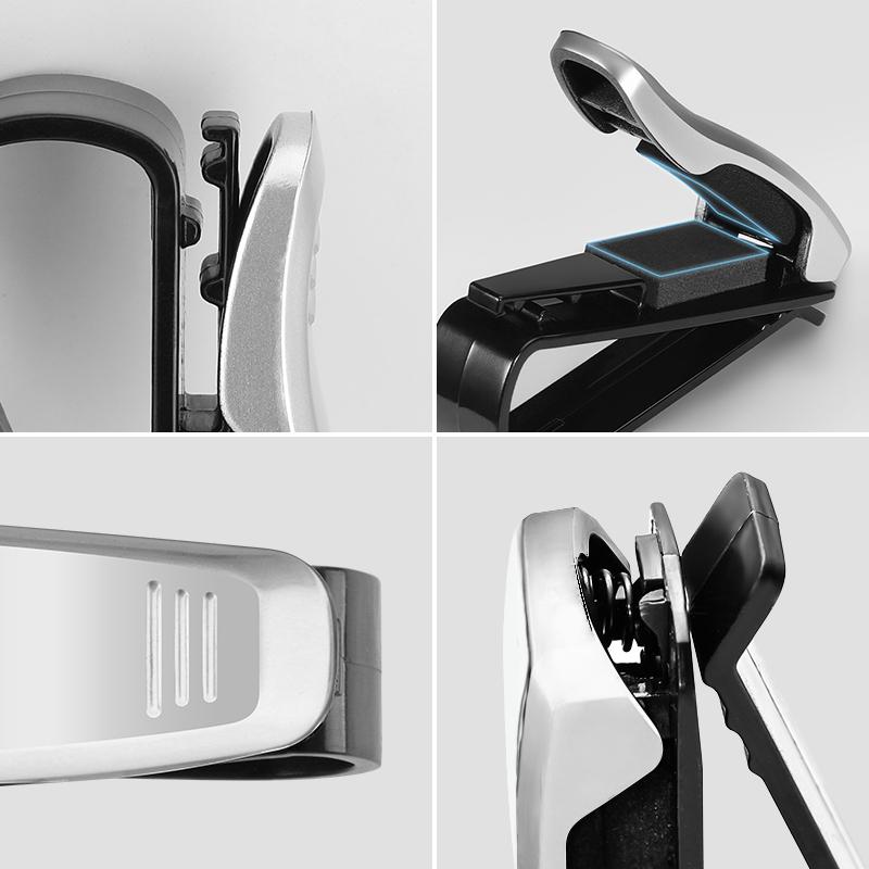 For Citroen C1 C2 C3 C4 C5 C6 C8 C4L DS3 DS4 Car Sun Visor Glasses Box Holder Clip Sunglasses Clip Card Ticket Portable Holder