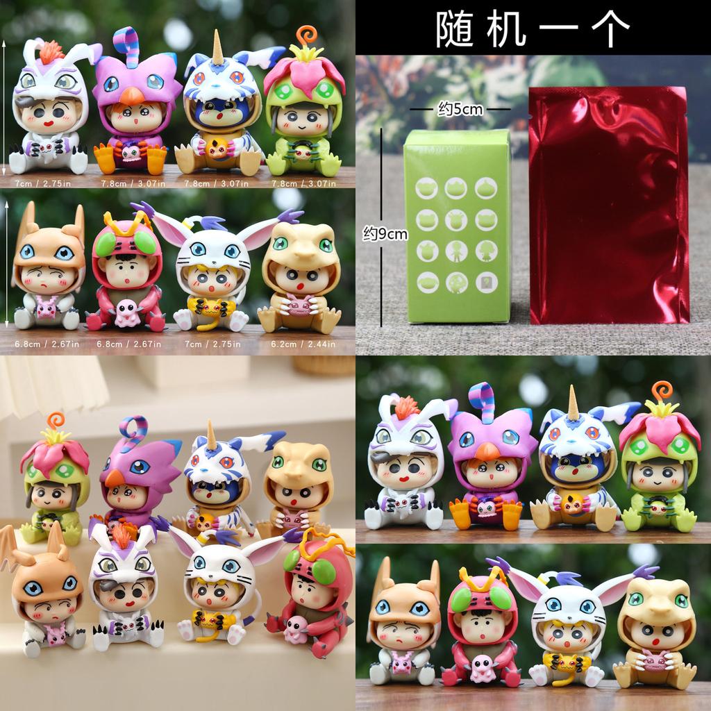 Digimon Crayon Shin Chan Pvc Collectible Figure With Interactive Features For Kids And Collectors