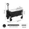 OEING Outdoor Foldable Camping Wagon with Cooler Bag