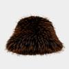 Plush Fisherman Hat, Winter Warm Bucket Hat With Soft Pile Lining For Cold Weather