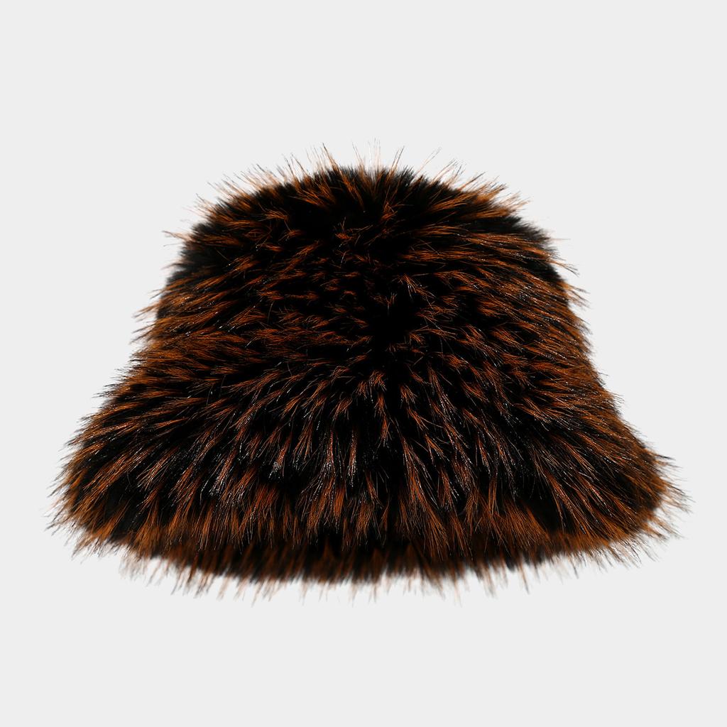 Plush Fisherman Hat, Winter Warm Bucket Hat With Soft Pile Lining For Cold Weather