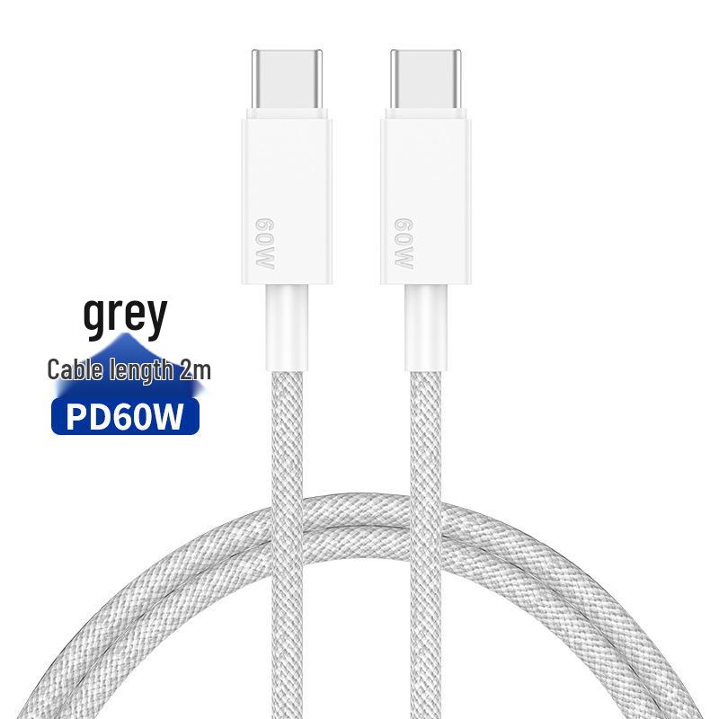 Dual-Head 60W Type-C PD Fast Charging Cable for Apple iPhone 15