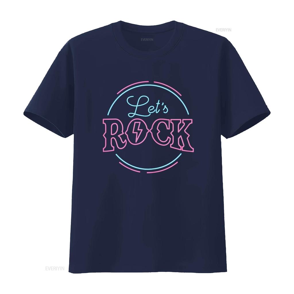 My Music Is Rock and Roll Let s T Shirt vintage Washed Slightly designer clothes Comfortable graphic streetwear