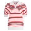 Shop   Women S STripe Collar Neck ShorT Sleeve Summer Golf T ShirT Green Lb wSh 