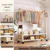 Movable Floor-Standing Coat and Clothes Rack for Bedroom Use