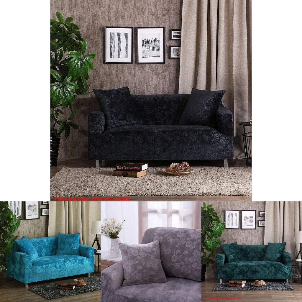 High Quality Stretchable Velvet Sofa Cover Couch Loveseat Slipcover Excellent Fit And Elasticity