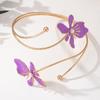 Multi Style Opening Arm Bracelet Metal Arm Bracelet Elegant Flower Bracelet  Hand Jewelry