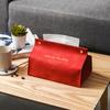 Creative Leather Tissue Storage Box Container Case Foldable Home Kitchen Bedroom Car Desktop Napkin Paper Holder Organizer