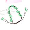 Hand-Woven Natural Crystal Agate Bead Bracelet Bracelet, Adjustable B31