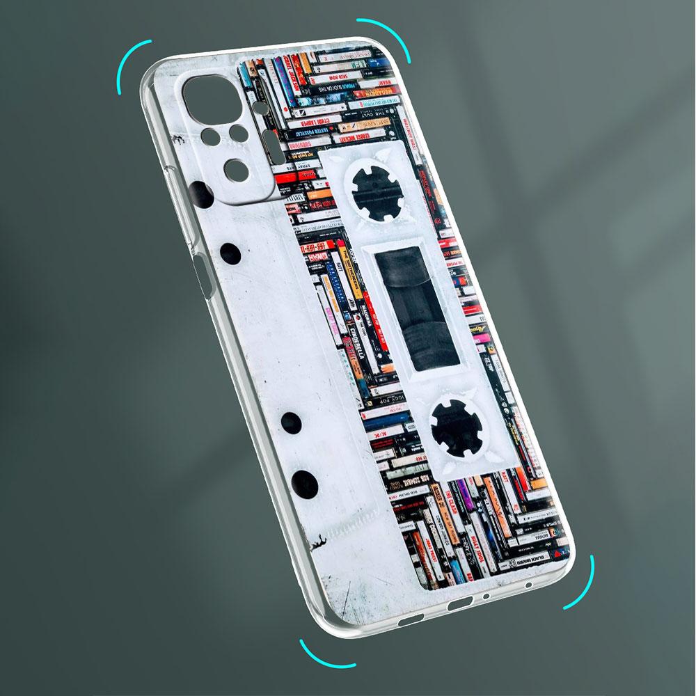 Vintage Kassettenband Retro Stil Hülle Für Xiaomi Redmi Note 11 Pro 10 9 9S 8 8T 7 9A 9C 9T 10 10C K40 Transparent Weiche Handyhülle