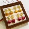 Ear Jewelry Preserved Rose Earrings Elegant Sweet Earrings Creative Rose Flower Ear Clip  Party