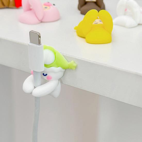 2Pcs Silicone Cable Organizers Multipurpose Wire Management Clips Cute Animal Design Adhesive Cord Holders