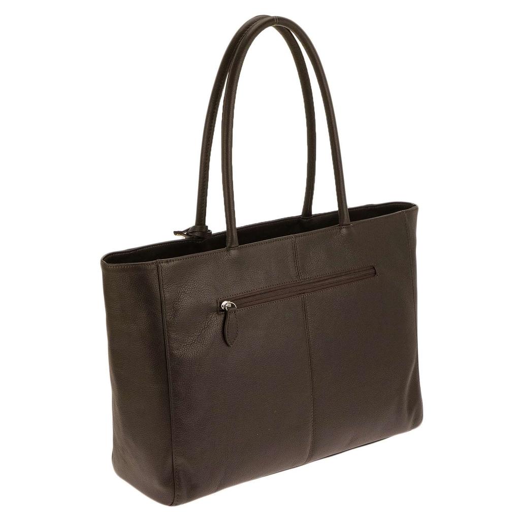 Sonne Claudio Leather Tote Bag SOX007 (Chocolate)