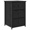 Modern Retro-style Sideboard, Bedroom Nightstand, Bedside Storage Cabinet, Three-drawer Storage Unit