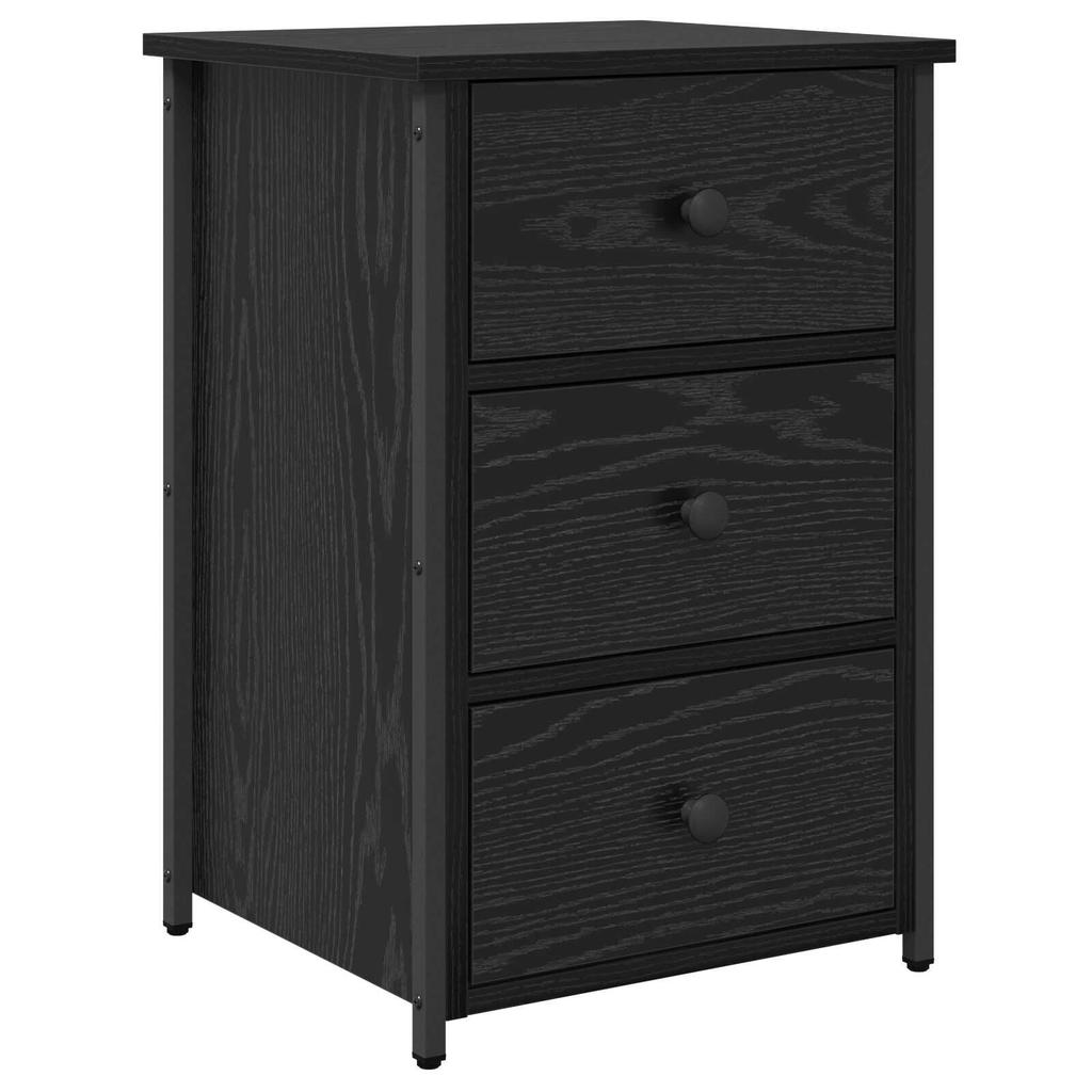 Modern retro-style sideboard, bedroom nightstand, bedside storage cabinet, three-drawer storage unit