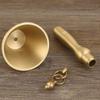 Reine Kupfer-Handglocke mit Griff Kinder-Musikinstrument Klingel Größe - Musikinstrument