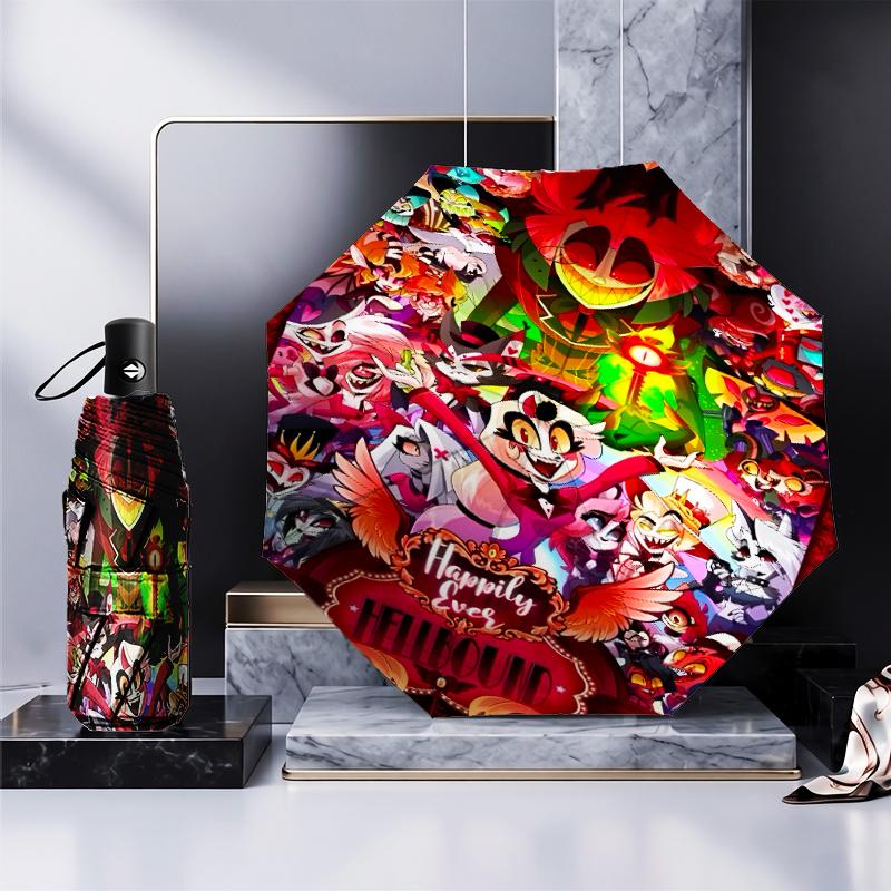 Fantasy Creatures Hotel Umbrella Folding Umbrella, Automatic Umbrella 8-Frame for Travel, Camping Use Gift for Halloween Christmas
