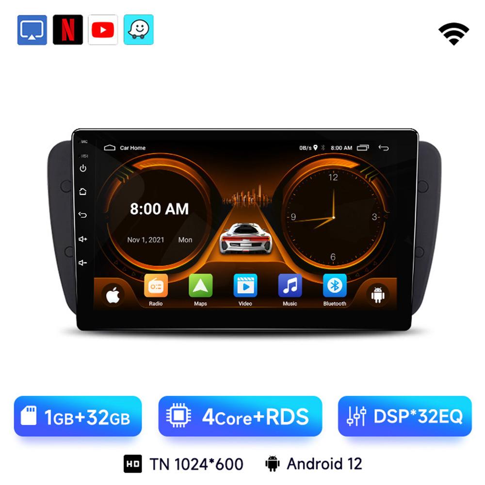 

JIUYIN 9-дюймовый радиоприемник для Seat Ibiza 6j 2009-2013 2010 Carplay Android 13 Auto AI Voice 4G Car Multimedia GPS 2din автомагнитола CHINA