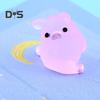 6ks Poutavé prase Socha Ornament Carving Technology Cute Glow Pig Mini Portrait Mini Fairy Garden Landscape