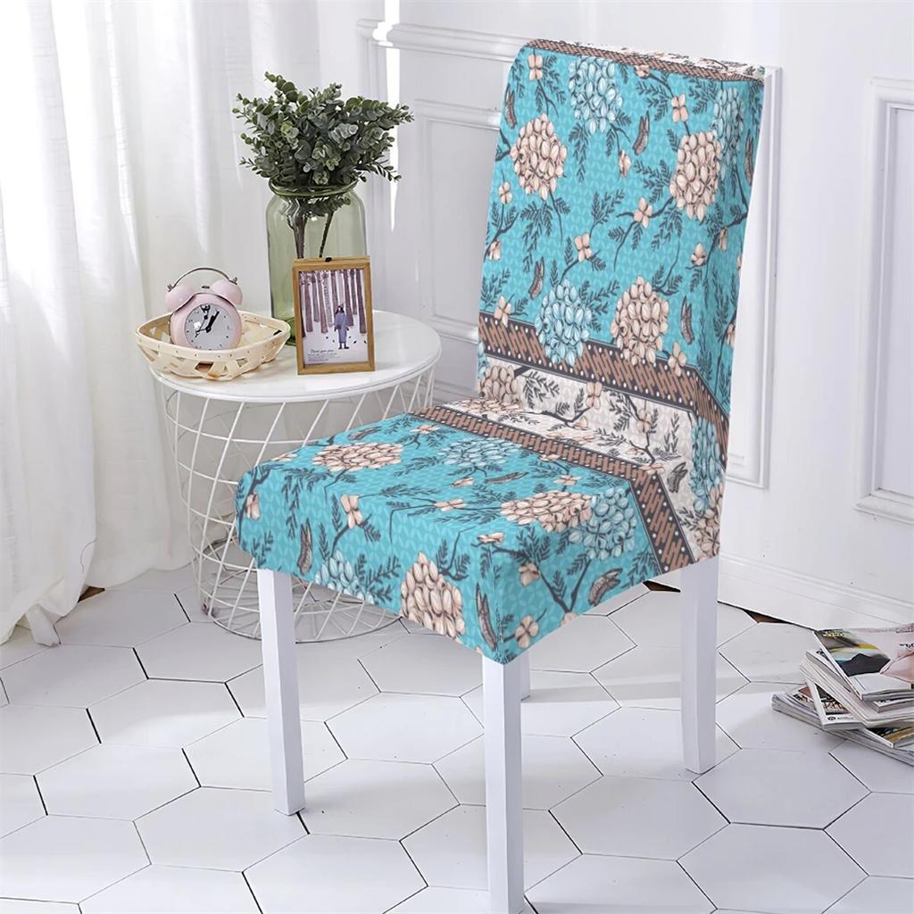 Plant Style Computer Chair Cover Extensible Chair Cover Flowers Pattern Elastic Dining Room Chairs Covers Home Covers for Chairs