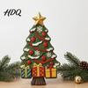 Customized Hanging Ornaments Christmas Tree Mold Craft Kit DIY Casting Painting Kit with Paints Palette And Home Decor Projects Brush Paint Your Own