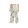 Nike Phoenix Cozy Bouclé Logo High-Waist Wide-Leg Elastic Knit Casual Pants Women Bottoms Medium-Grey FD4289-104