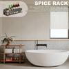 Organizer do szafki Półka ścienna do spiżarni Samoprzylepny Bez wiercenia Metalowy regał Organizery łazienkowe Organizacja przypraw Banheiro