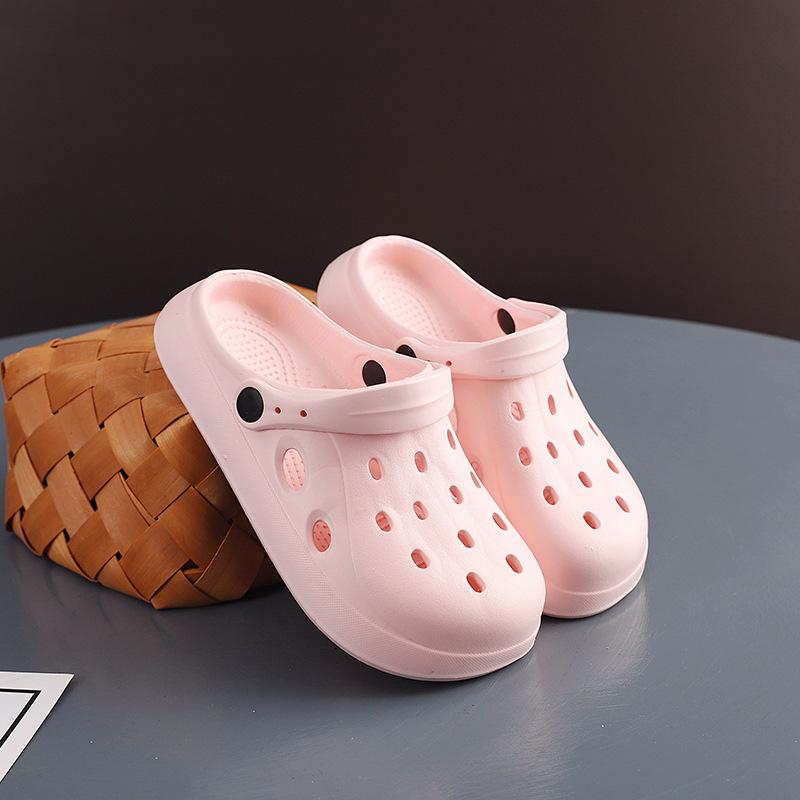 Summer Women/Men Fashion Non-slip Soft Sole Closed Toe Sandals for Outdoor Wearing 2024 - Thick Sole Beach Slippers