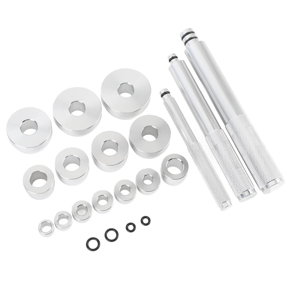 17-teiliges Lagerpresswerkzeug-Set Aluminiumlegierung Universelles Lagerring- und Dichtungstreiber-Installationsset mit 14 Lageradaptern
