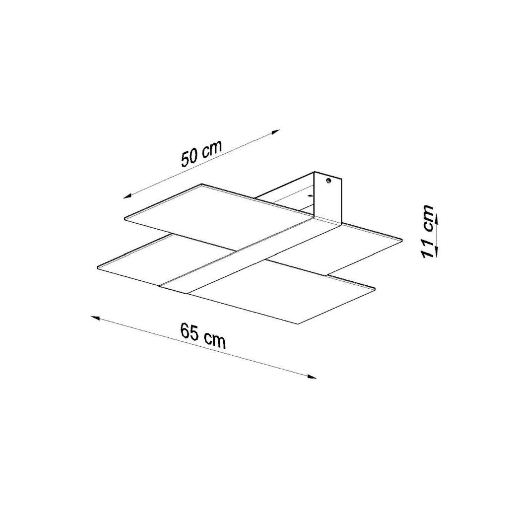 Plafon Massimo 2 E27 Chrom  Sollux Sl.0188