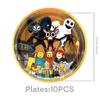 Roblox 99Nights in The Forest Party Supplies, Theme Scene Decor Kit with Backdrop Balloons Banner, Game Birthday Decorations