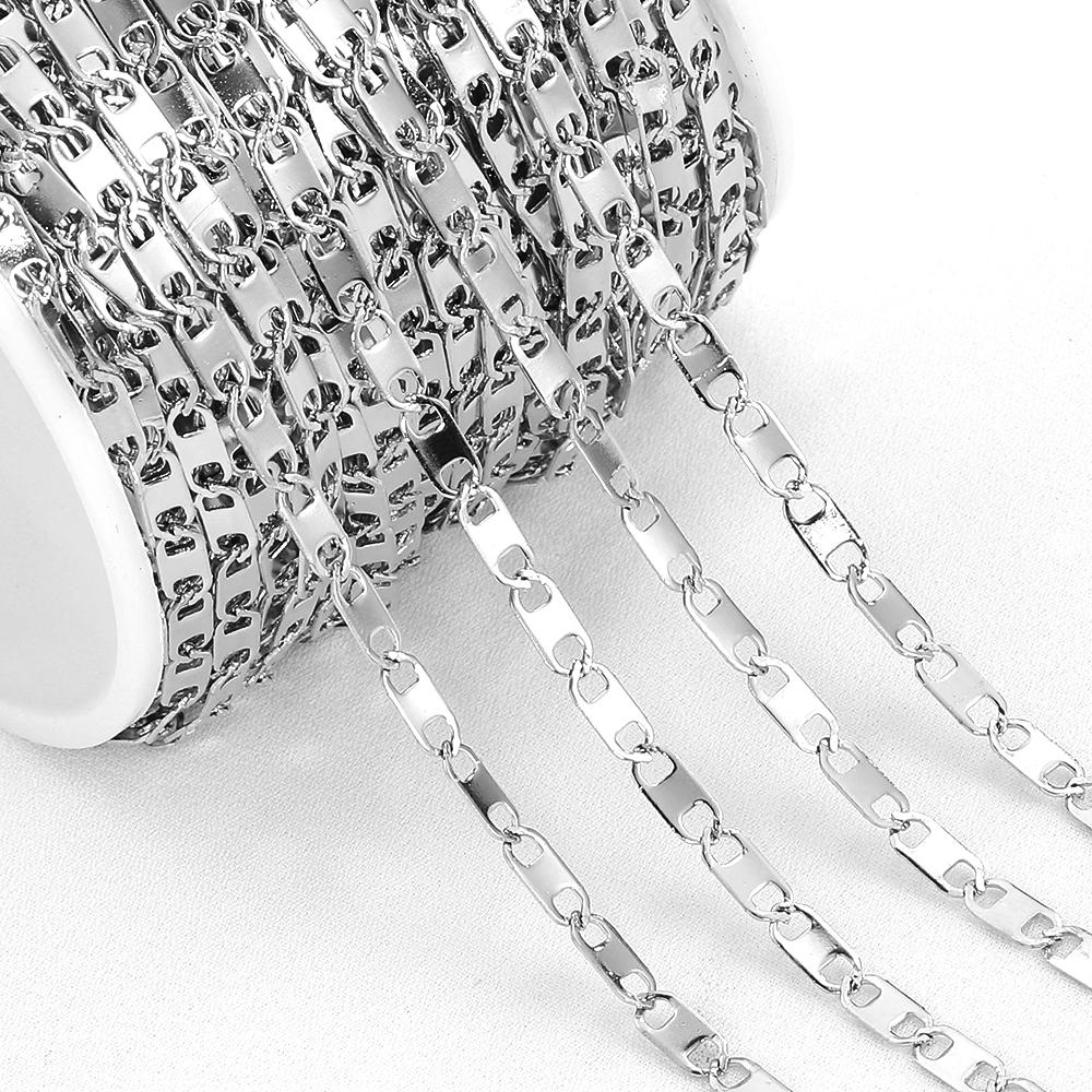 

2Meters 1Meter Stainless Steel Leaf Star Link Chain Dangle Charm Pendants Chains for Necklace Bracelet Jewelry Making DIY 1Meter