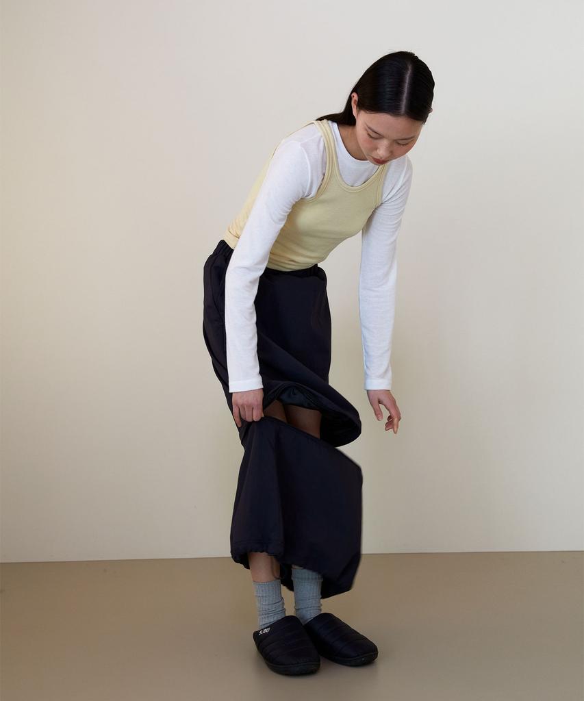 38 Come On Common Padded Detachable Skirt (Charcoal)