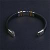 Hochwertiges handgeflochtenes Leder Edelstahl Magnetverschluss Armband Herren Charme Mode Lässiger Schmuck Geschenk