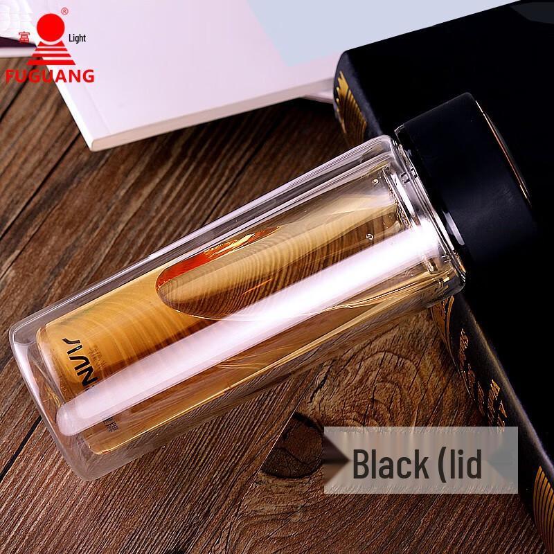 Fuguang Double-Walled Glass Tea Bottle