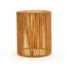 Paper Rope Lampshade Handwoven Woven OpenWeave Rattan Lamp Shade for Bedroom, Living Room,