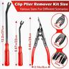 3/7 Pcs Auto Trim Removal Tool Kit with Plastic Pry Tool Fastener Clip Pilers Remover Tools for Car Body Upholstery Door Panel