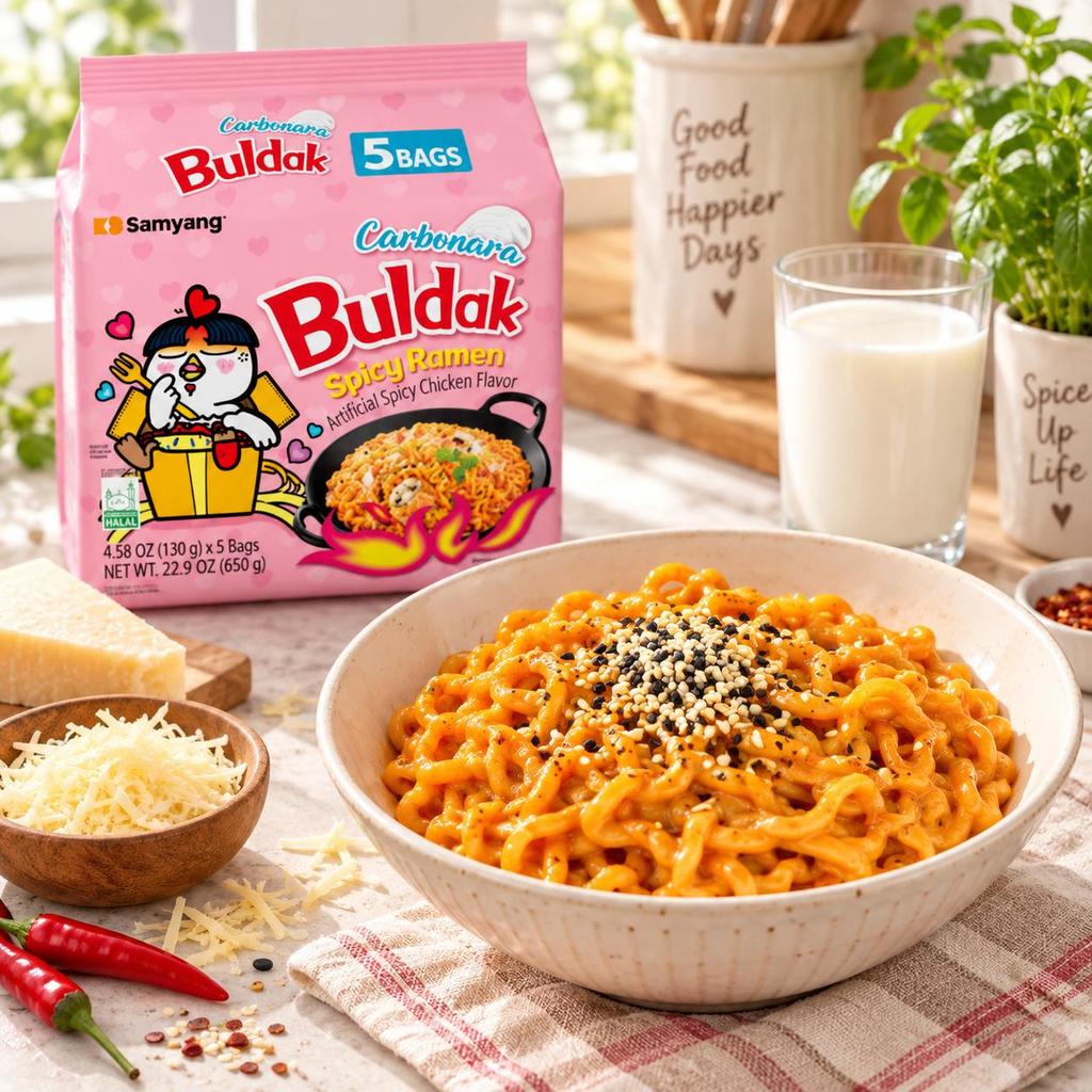Samyang Fideos Buldak Sabor Crema Fideos Salteados 650g