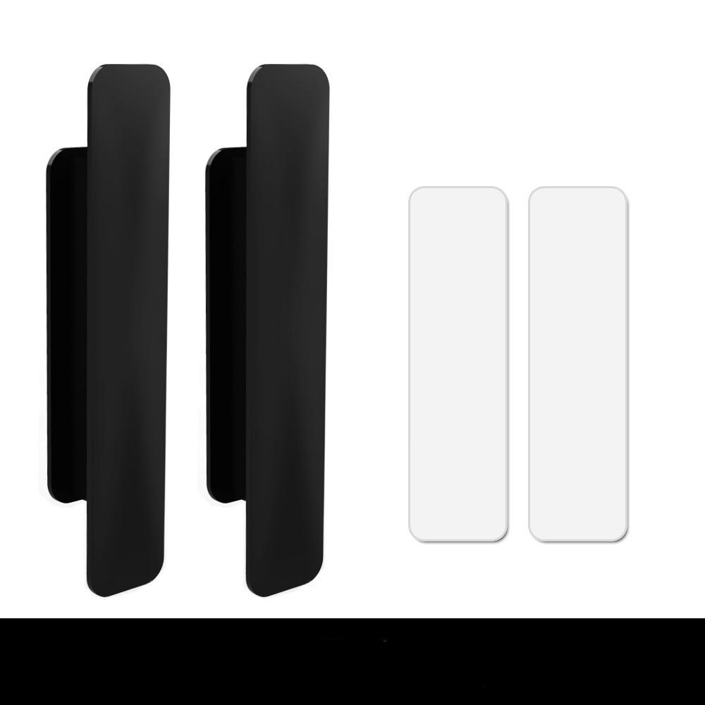 2pcs Non-punching Self-adhesive Handle Drawer Cabinet Handle Window Balcony Sliding Door Handle